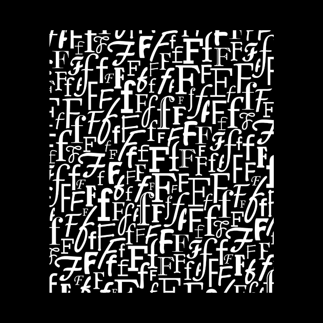 F - Typography (White) by gillianembers