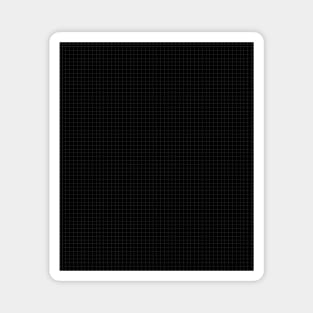 Black Design with Grey Grid Magnet