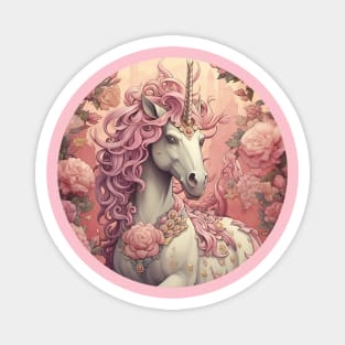 Unicorn with Pink Mane Magnet