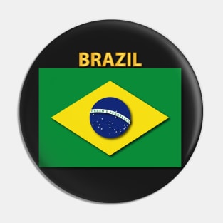 Flag - Brazil w Txt Pin