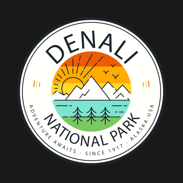 Denali National Park Retro Vintage by roamfree