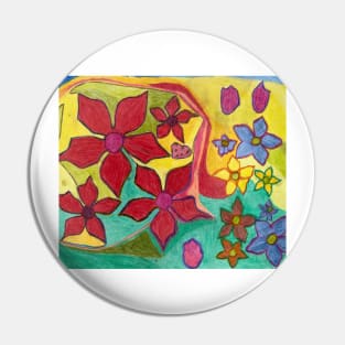 Brilliant And Vibrant Different Coloured Pointsettias Flowers with Colourful Background Pin