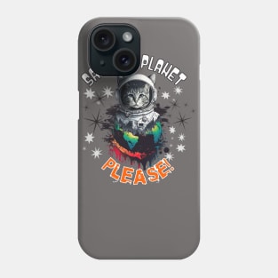 Save MY Planet Astro Cat Phone Case