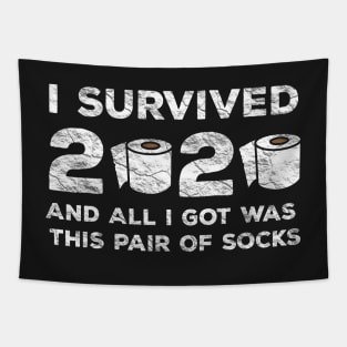 I Survived 2020 And All I Got Was These Pair Of Socks Tapestry