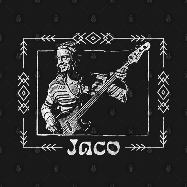 Jaco Pastorius /// Vintage Look Original Fan Art by DankFutura
