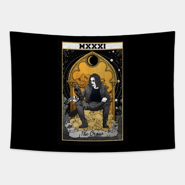 The Crow Tarot Tapestry by hansoloski