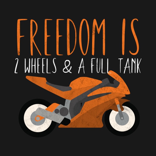 Motorcycle freedom wheels full tank by maxcode