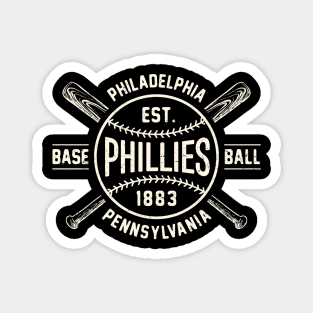 Philadelphia Phillies Bats & Ball by Buck Tee Magnet