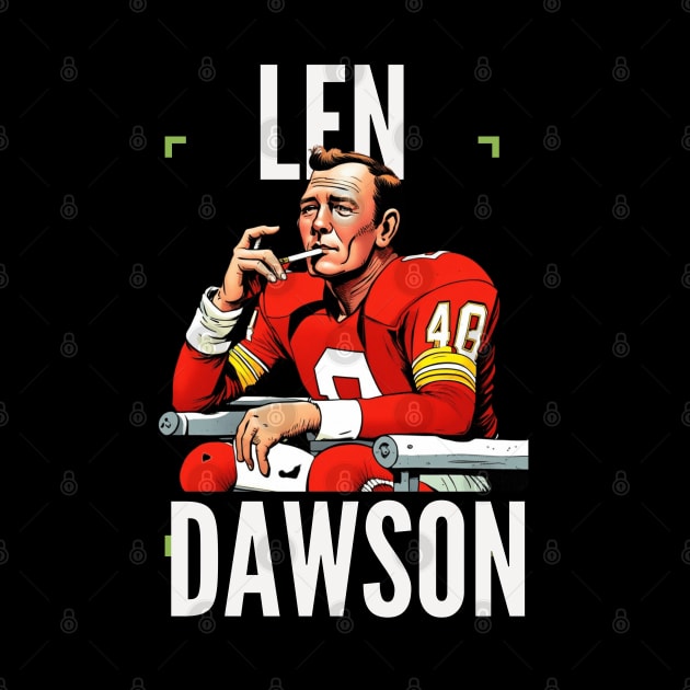 Len Dawson Halftime smoke cigarettes , Kansas city chiefs by Nasromaystro