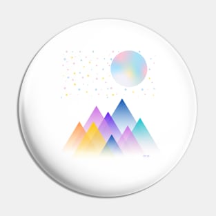 Geometric Landscape Pin