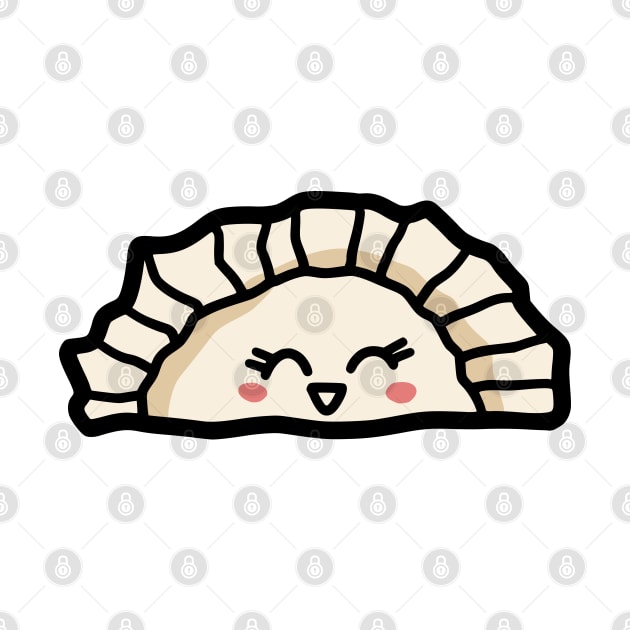 Smily Pierogi Kawaii Dumpling by Chigurena