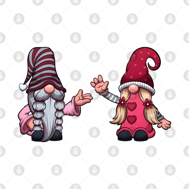 Cute Valentine’s Day Gnomes by TheMaskedTooner