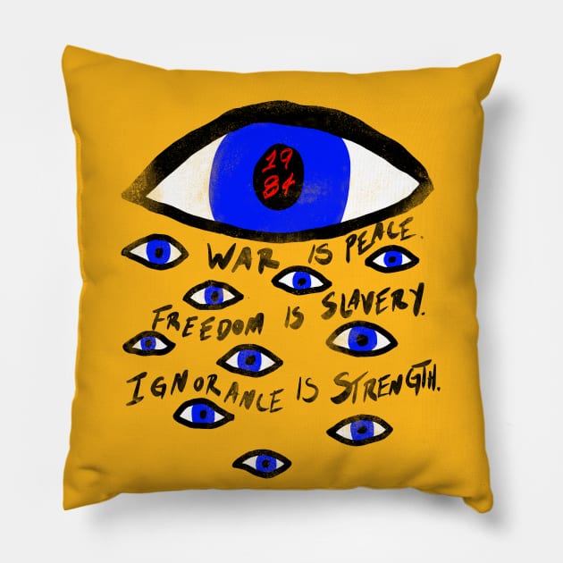 Nineteen Eighty-Four Pillow by ChrisShotFirst