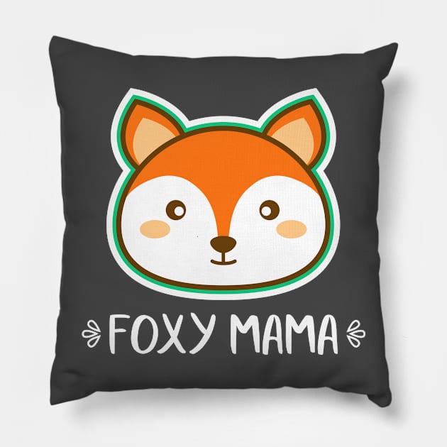 Foxy Mama Pillow by machmigo