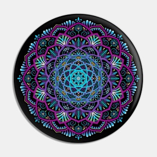 Glowing Mandala Pin