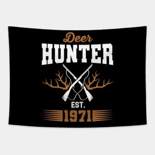 Gifts for 50 Year Old Deer Hunter 1971 Hunting 50th Birthday Gift Ideas Tapestry