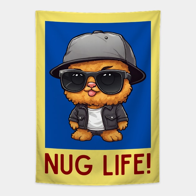 Nug Life | Nugget Pun Tapestry by Allthingspunny