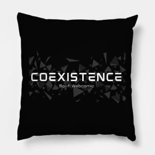 White logo Coexistence Pillow