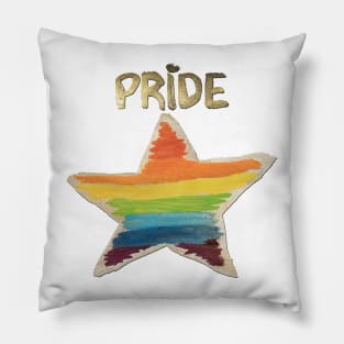Rainbow HEART Pride Pillow