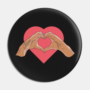 Non violence - Love hand signal Pin