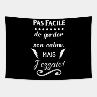 pas facile de garder son calme Tapestry