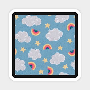 Rainbows in the sky Magnet