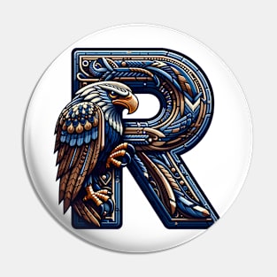 Eagle and the letter R - Fantasy Pin