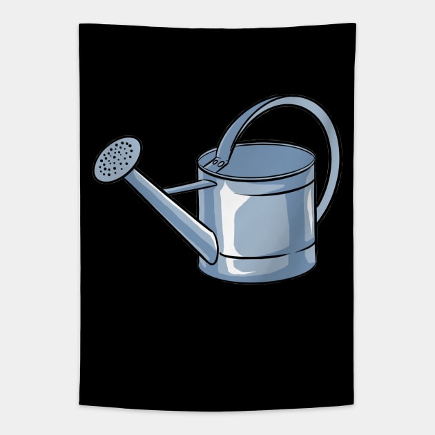 Watering Can Gardener Tapestry by fromherotozero