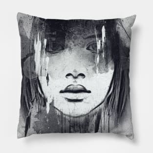 Women - grunge style Pillow