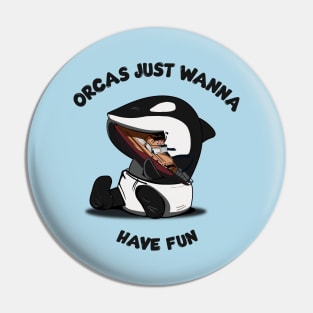 Orcas and Fun Pin