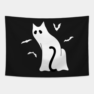 Halloween Scary Catoween Tapestry
