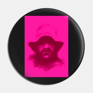 Copy of rebel, sturdy man with bucket hat Pin