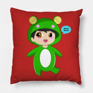 Chibi Frog Pillow