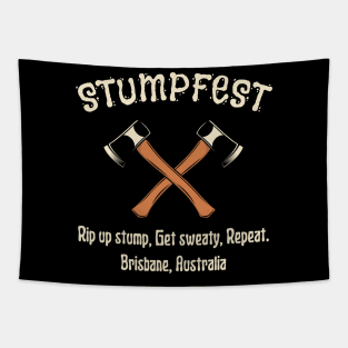 stumpfest-rip up stump Tapestry