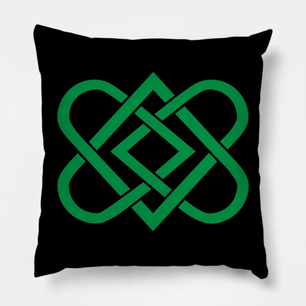 Celtic Knot Heart - St Patricks Pillow by skauff