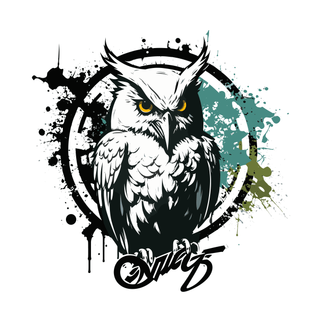 Graffiti Paint Owl Bird Creative by Cubebox