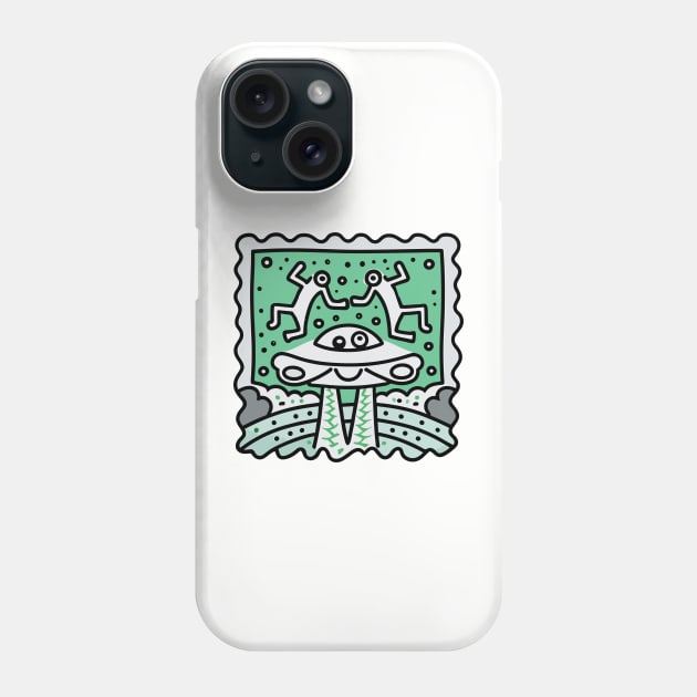 Keith Haring Inspired Alien connection Phone Case by TeeTrendz