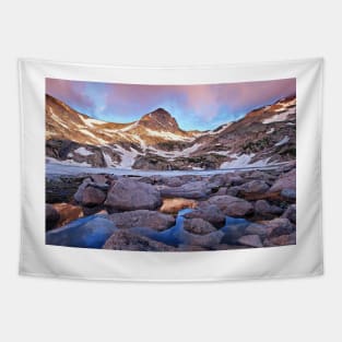 Blue Lake Sunrise Tapestry