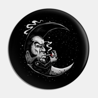 Rockabilly to the Moon Pin