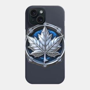 Maple Leaf Metal Badge Phone Case