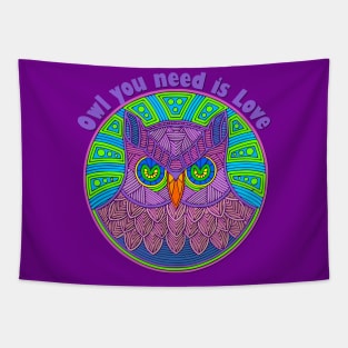 Owl you need is Love Tapestry