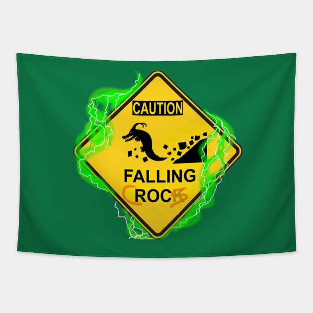 Falling Crocs Tapestry by redroachart