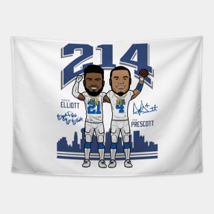 Ezekiel Elliott & Dak Prescott Dallas Chain Tapestry