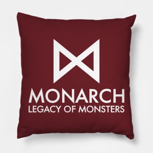 Monarch: Legacy of Monsters titles (white) Pillow