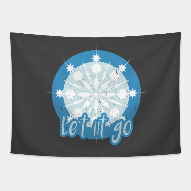 Let It Go Distressed Tapestry by FandomTrading