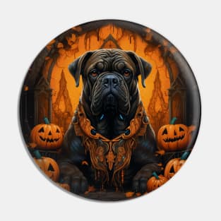 Mastiff Halloween Pin