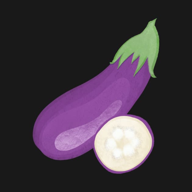 Eggplant Veggie Sticker by ColorsHappiness