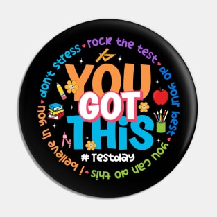 You Got This, Teacher Test Day, Testing Day, Rock The Test, Staar Test Pin