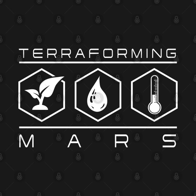 Terraforming Mars Resource Hexes by BurkePhoto