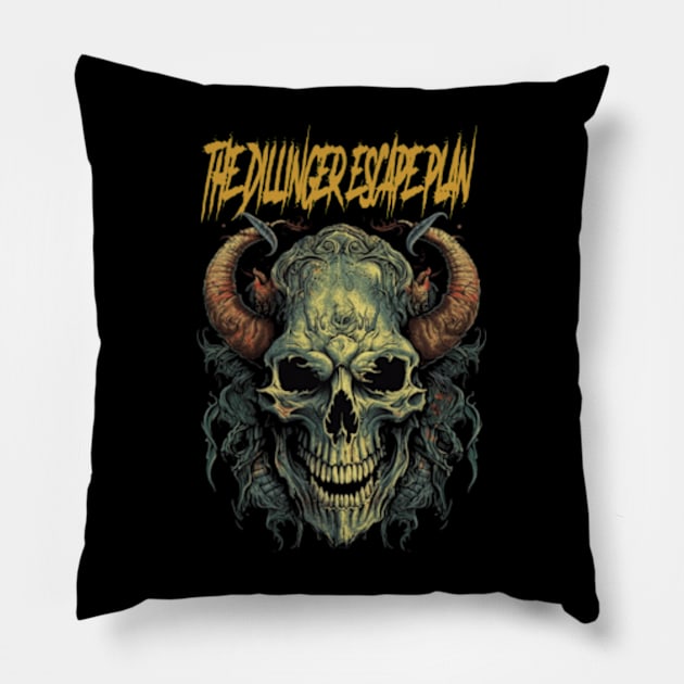 THE DILLINGER ESCAPE PLAN MERCH VTG Pillow by Swank Street Styles